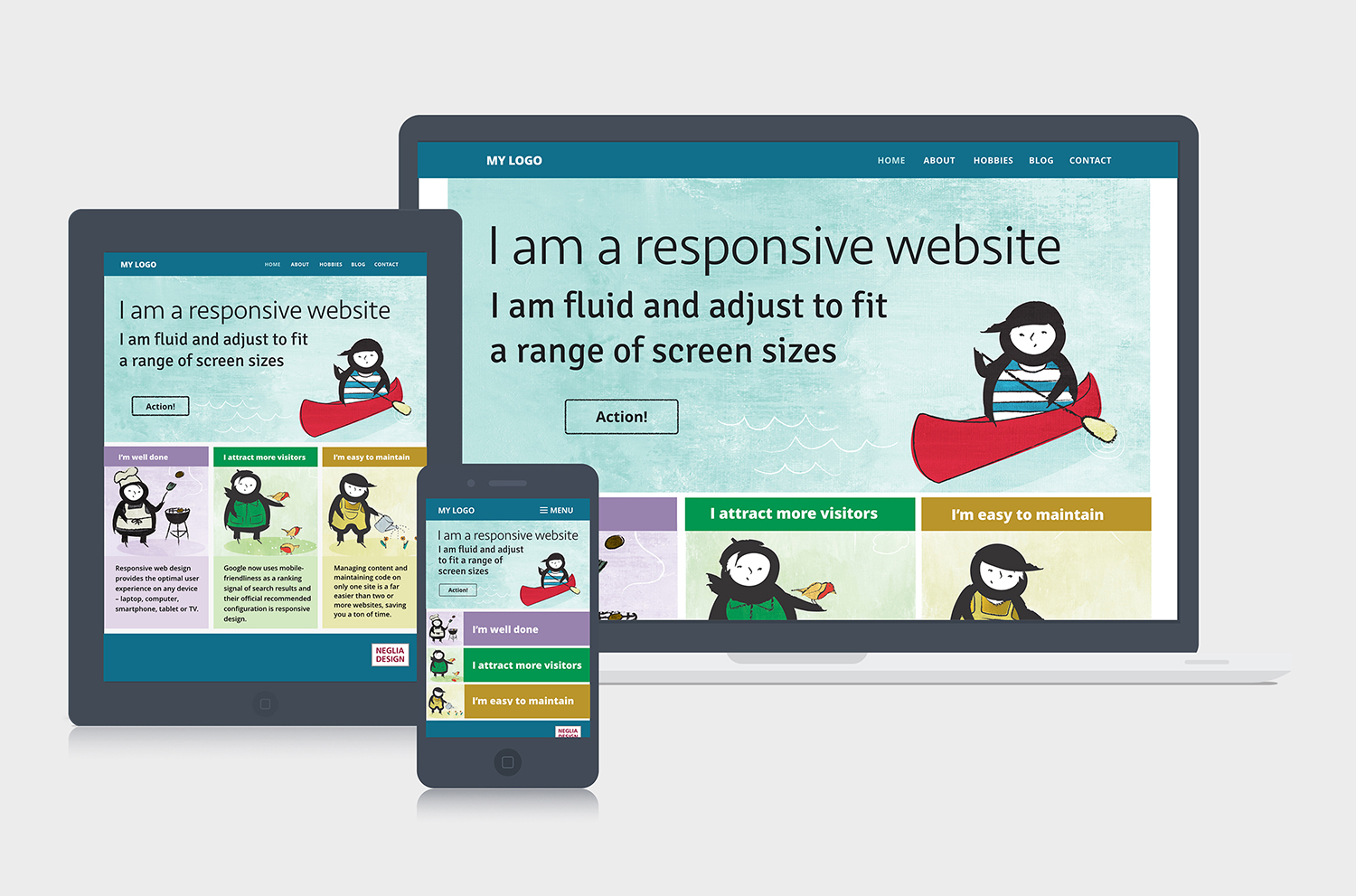 updates to responsive site designer